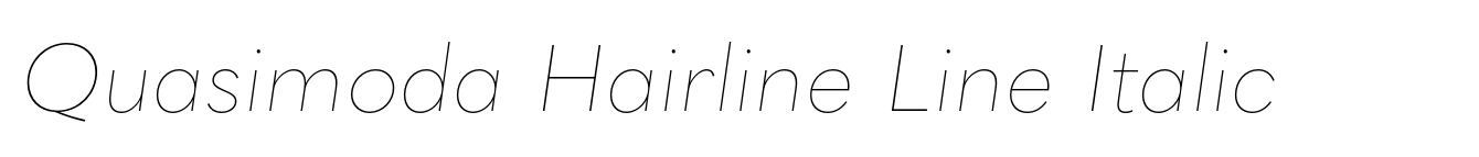 Quasimoda Hairline Line Italic image